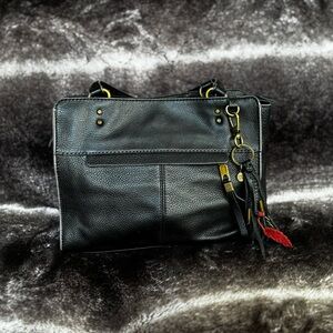 Black Genuine Leather Shoulder Bag